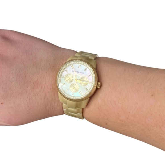 Michael Kors Women\'s MK5039 Ritz Horn Gold Watch main image 4